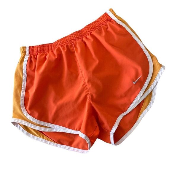 Nike Dri-Fit Orange White Athletic Shorts Size XS - Picture 1 of 13
